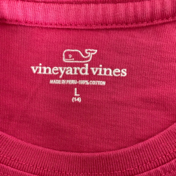Vineyard Vines Girl’s Long Sleeve T-shirt, pink color, size girl’s Large (14) - Picture 3 of 3